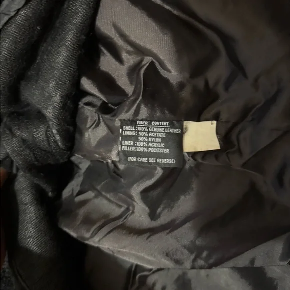 men’s black vintage radius leather jacket - Picture 6 of 7